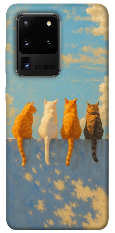 Чохол на Samsung Galaxy S20 Ultra cats on wall фото 1 з 1