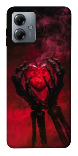 Чехол на Motorola Moto G14 Heart in the hands of a skeleton фото 1 из 1