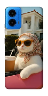 Чехол на Motorola Moto G45 Stylish Cat Cruise фото 1 Чехол на Motorola Moto G45 Stylish Cat Cruise фото 1 из 1