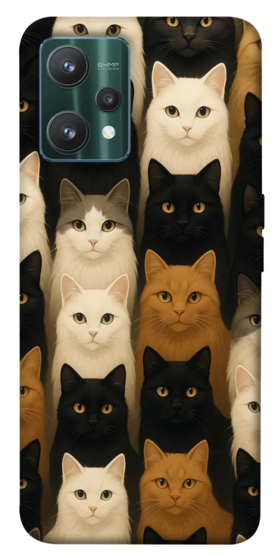 Чехол на Realme 9 Pro Colorful Cat Collage фото 1 из 1