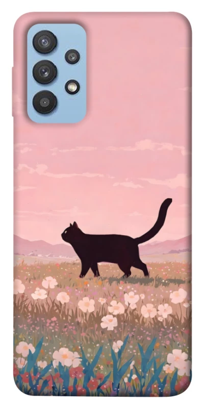 Чохол на Samsung Galaxy M32 cat on a field фото 1 з 1