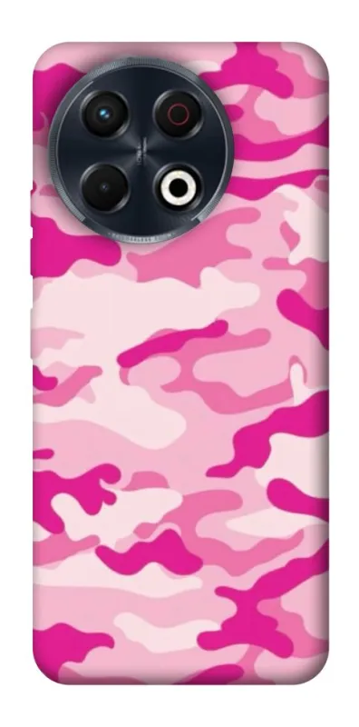 Чехол на TECNO Spark 30 Pro (KL7) camouflage pink фото 1 из 1