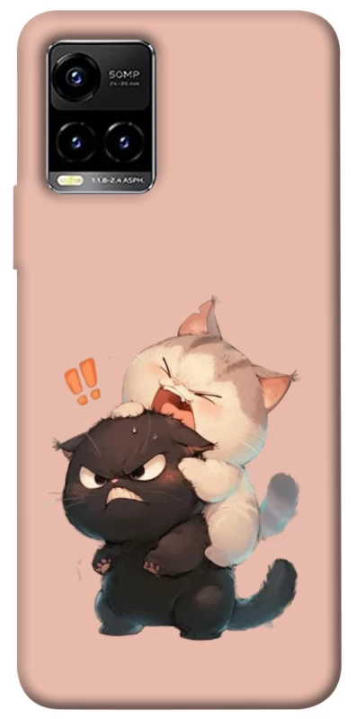Чохол на Vivo Y21 / Y33s Сat and cat фото 1 з 1