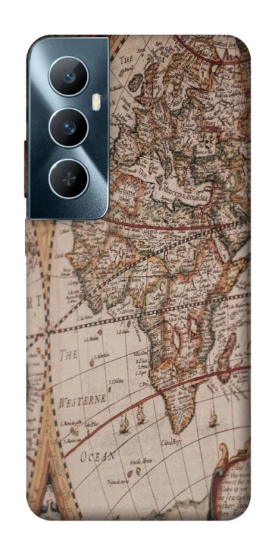 Чехол на Realme C65 4G Карта путешествий фото 1 из 1