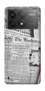 Чехол на Xiaomi Poco F6 Pro Газеты фото 1 из 1