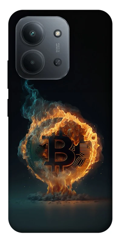 Чохол на Xiaomi Redmi 15C (Global) Fire Bitcoin фото 1 з 1