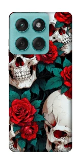 Чехол на Motorola Edge 60 Fusion skull and rose фото 1 из 1