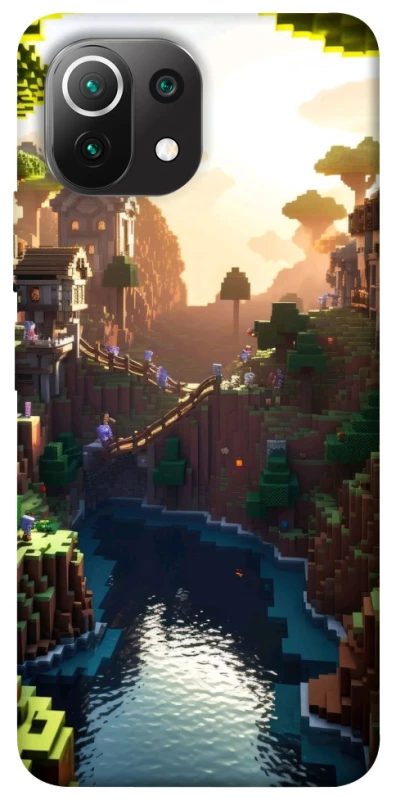 Чехол на Xiaomi Mi 11 Lite Minecraft sunset фото 1 из 1