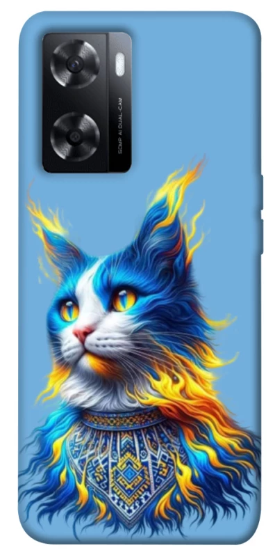 Чохол на Oppo A57s Кіт патріот фото 1 з 1