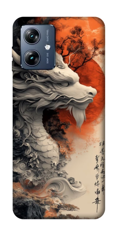 Чохол на Motorola Moto G54 Power white dragon фото 1 з 1