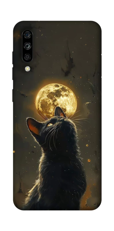 Чохол на ZTE Blade A7s (2019) Кіт під місяцем v2 фото 1 з 1
