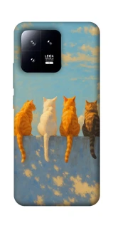 Чехол на Xiaomi 13 cats on wall фото 1 Чехол на Xiaomi 13 cats on wall фото 1 из 1