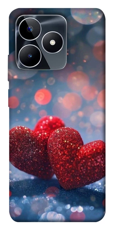 Чехол на Realme C53 Red hearts фото 1 из 1