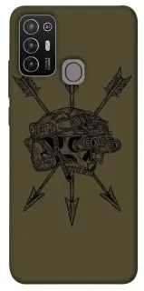 Чехол на ZTE Blade A52 Mil skull фото 1 из 1
