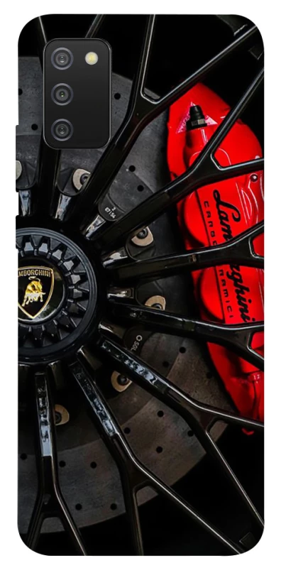 Чохол на Samsung Galaxy A02s Wheel Lamborgini фото 1 Чохол на Samsung Galaxy A02s Wheel Lamborgini фото 1 з 1