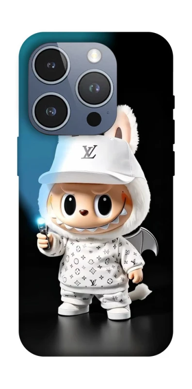Чохол на Apple iPhone 16 Pro Labubu with flashlight ver.1 фото 1 з 1