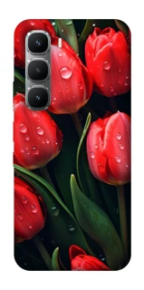 Чохол на Infinix Hot 60 Pro Червоні тюльпани фото 1 Чохол на Infinix Hot 60 Pro Червоні тюльпани фото 1 з 1