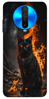 Чехол на Xiaomi Poco X2 Огненный кот фото 1 из 1