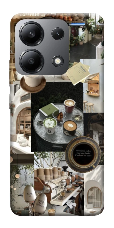 Чехол на Xiaomi Redmi Note 13 4G Coffee collage ver.4 фото 1 из 1