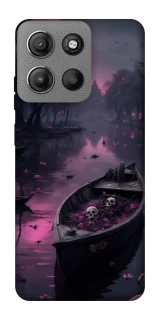 Чехол на Motorola Moto G15 Power Boat and flamingo фото 1 из 1