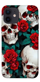 Чехол на Apple iPhone 12 mini (5.4") skull and rose фото 1 из 1
