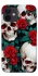 Чохол на Apple iPhone 12 mini (5.4") skull and rose фото 1 з 1
