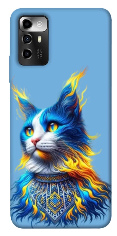 Чохол на ZTE Blade A72 Кіт патріот фото 1 з 1