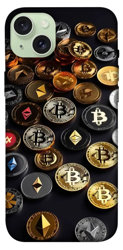 Чехол на Apple iPhone 15 Plus (6.7") Many coins фото 1 из 1