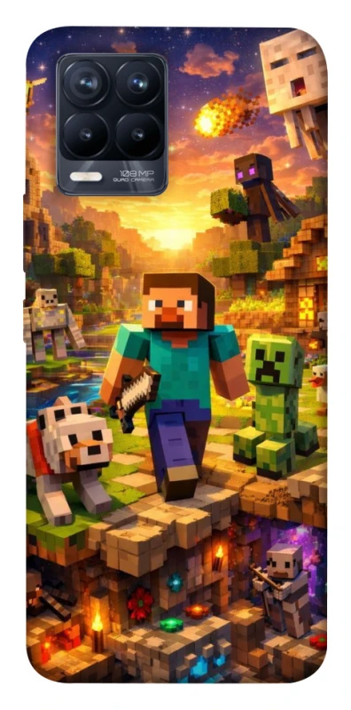 Чохол на Realme 8 Minecraft v6 фото 1 з 1