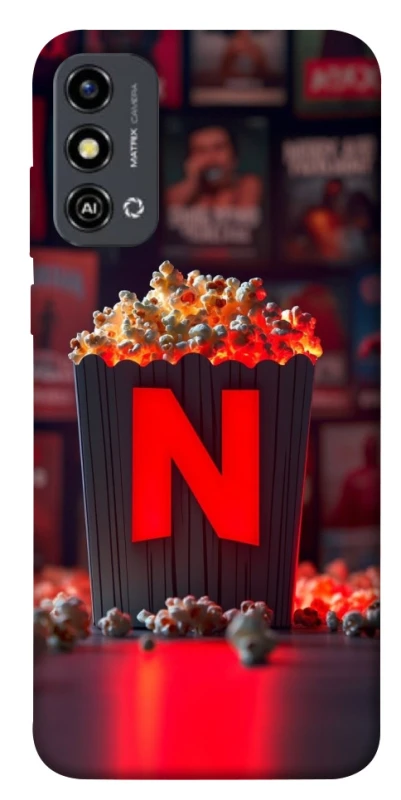 Чохол на ZTE Blade A53 Netflix and popcorn фото 1 з 1