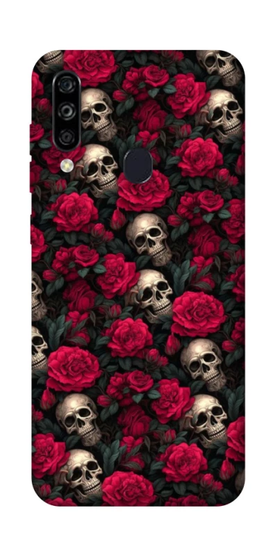 Чохол на ZTE Blade A7 (2020) Черепа та рози фото 1 з 1