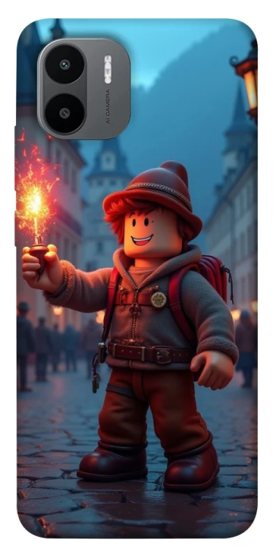 Чохол на Xiaomi Redmi A1 / A2 Roblox Fire Logo Blue Flames фото 1 з 1