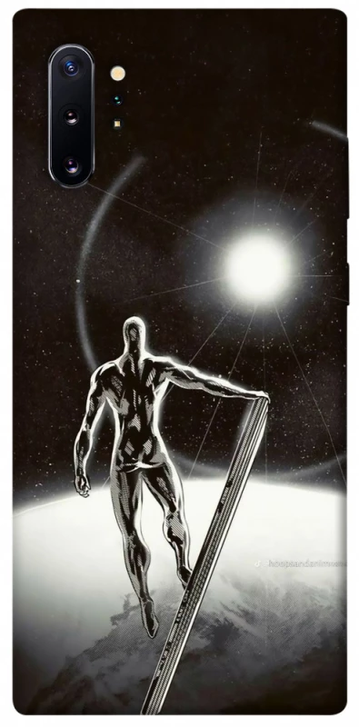Чохол на Samsung Galaxy Note 10 Plus Срібний серфер фото 1 з 1