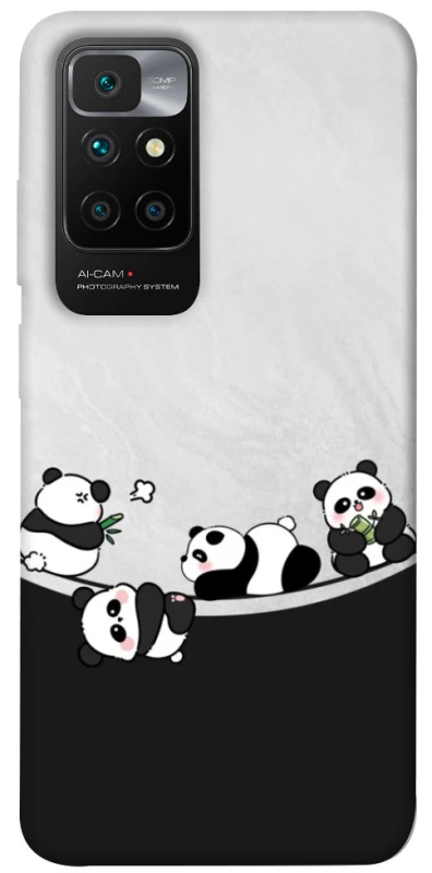 Чохол на Xiaomi Redmi 10 Four pandas фото 1 з 1