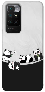 Чохол на Xiaomi Redmi 10 Four pandas фото 1 з 1