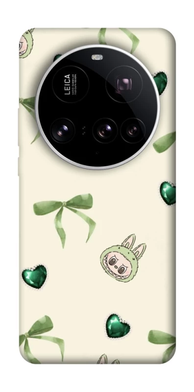 Чохол на Xiaomi 15 Ultra Labubu Green Heart фото 1 з 1