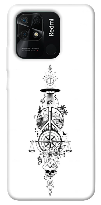Чехол на Xiaomi Redmi 10C Tattoo ver.7 фото 1 из 1