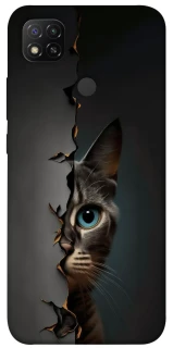 Чехол на Xiaomi Redmi 9C Кот-подглядыватель v2 фото 1 из 1