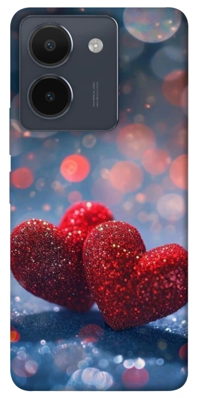 Чехол на Vivo Y36 Red hearts фото 1 из 1