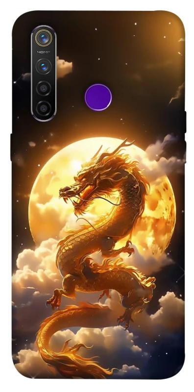 Чохол на Realme 5 Pro Golden Dragon фото 1 з 1