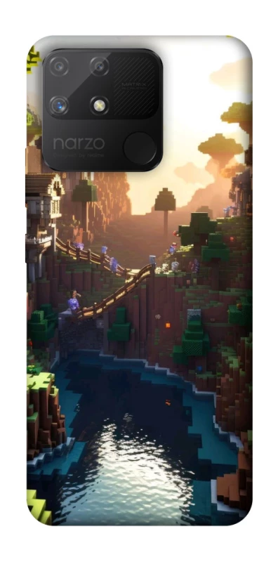 Чохол на Realme Narzo 50A Minecraft sunset фото 1 з 1