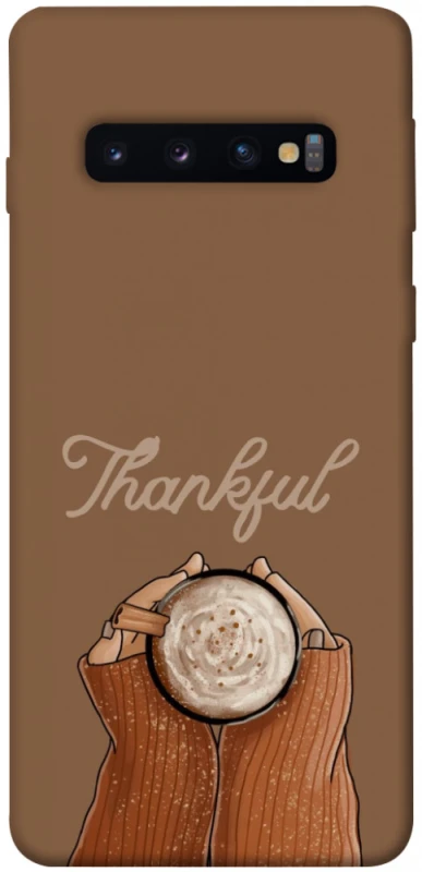 Чехол на Samsung Galaxy S10 Thankful coffee фото 1 из 1