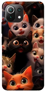 Чохол на Xiaomi Mi 11 Lite happy cats фото 1 з 1