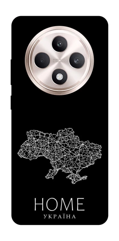 Чохол на Oppo Reno 12 F 4G/5G Ukraine black map фото 1 з 1