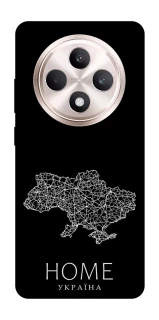 Чохол на Oppo Reno 12 F 4G/5G Ukraine black map фото 1 з 1