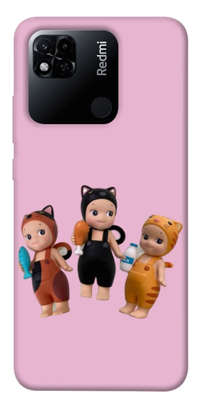 Чехол на Xiaomi Redmi 10A Cat Cafe Trio фото 1 из 1