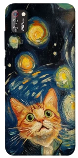 Чехол на TECNO POP 4 Pro paint cat фото 1 из 1
