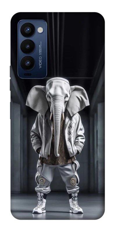 Чехол на TECNO Camon 18 Pro Слон v2 фото 1 из 1