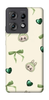 Чехол на Motorola Edge 50 Pro Labubu Green Heart фото 1 из 1