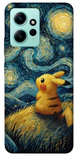 Чохол на Xiaomi Redmi Note 12 4G Pikachu and Van Gogh фото 1 з 1